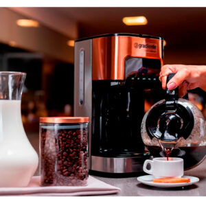 Cafeteira Digital Gradiente Programável Supreme Touch 800w Cor Prata E Cobre
