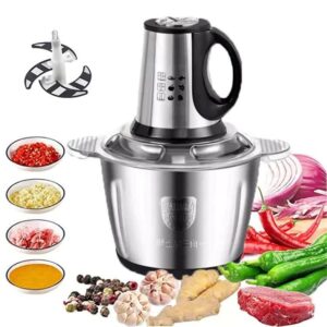 3L Picador De Alimentos Moedor De Carne Mixer Elétrica Processador Cozinha Casa Alho - 110v-220v