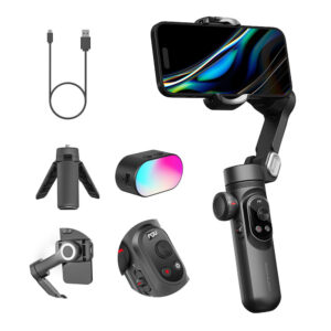 AOCHUAN Smart X Pro Smartphone Portátil Gimbal 3 Eixos Com Carregamento Sem Fio Para IPhone 15 14 13