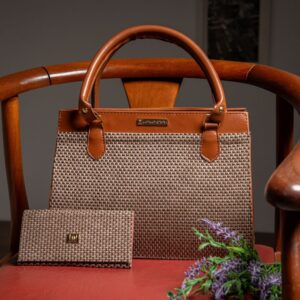 Bolsa Feminina Satchel Pasta Tote De Ombro + Carteira Feminina