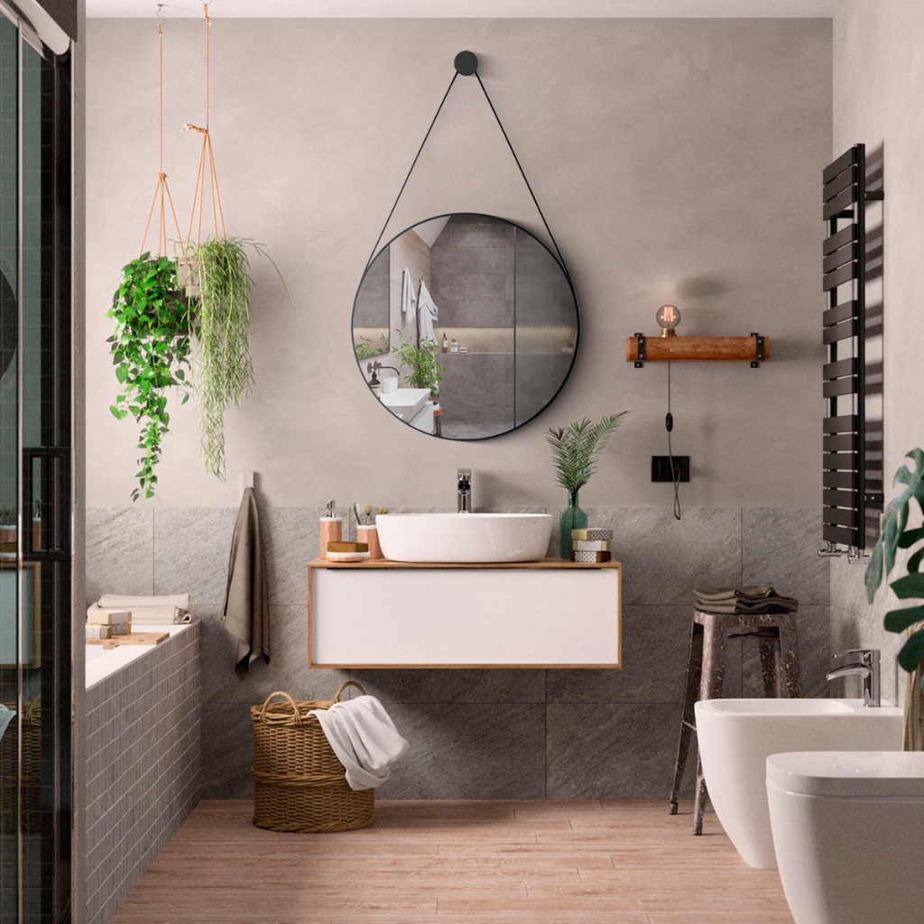 Espelho Adnet Couro Com Alça