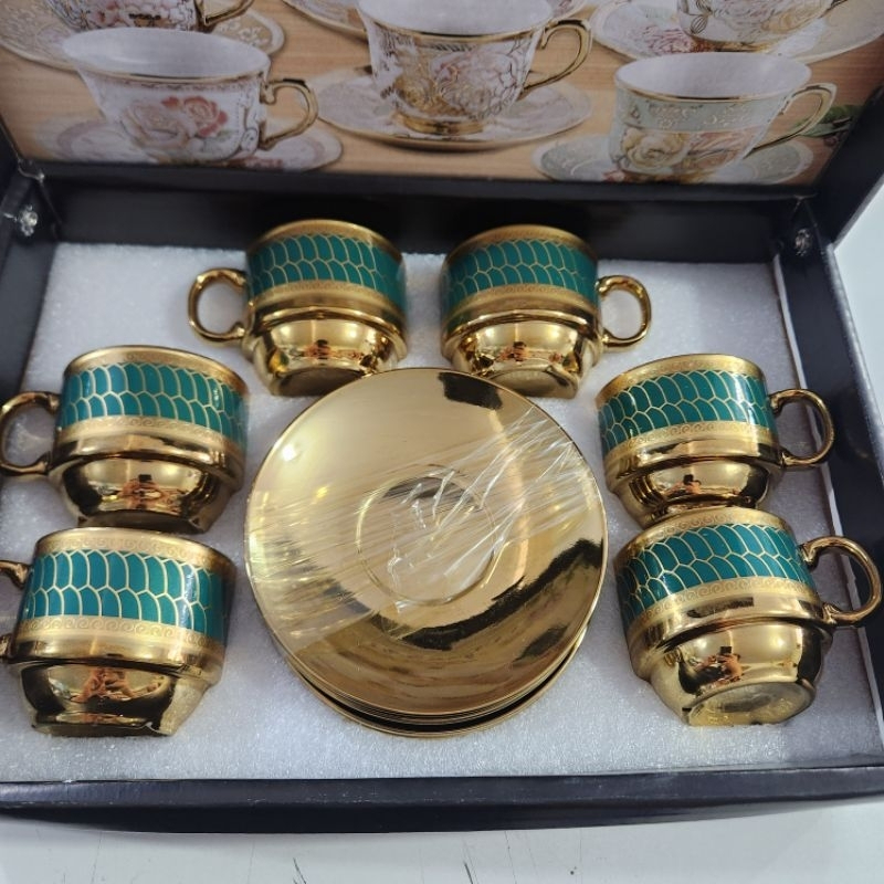 Xícara de café kit 12 peças