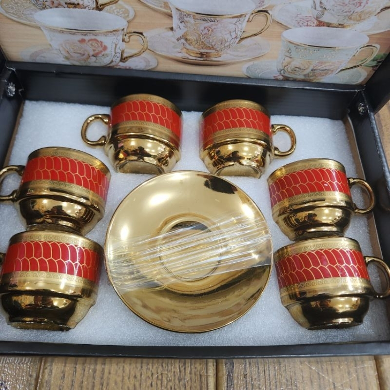 Xícara de café kit 12 peças