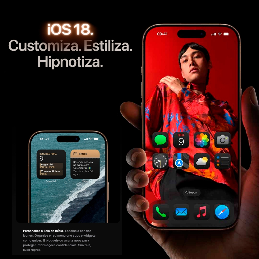 Celular iPhone 16 Pro Max 512gb 5g Dual E-sim Lacrado Original 1 Ano de Garantia Apple
