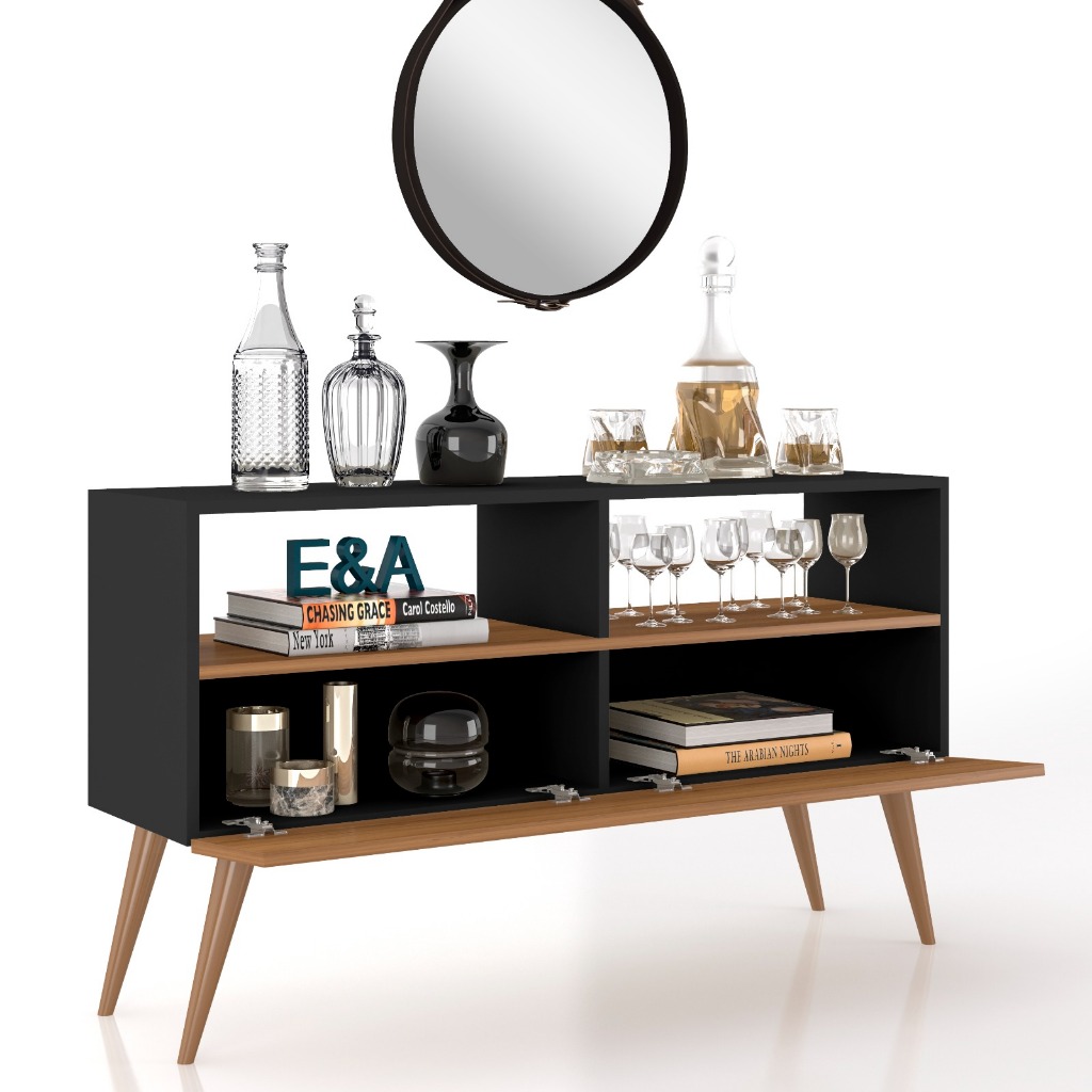 Aparador Buffet Multiuso Moderno Rack Sala Cozinha Star E&A - Cores