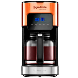 Cafeteira Digital Gradiente Programável Supreme Touch 800w Cor Prata E Cobre