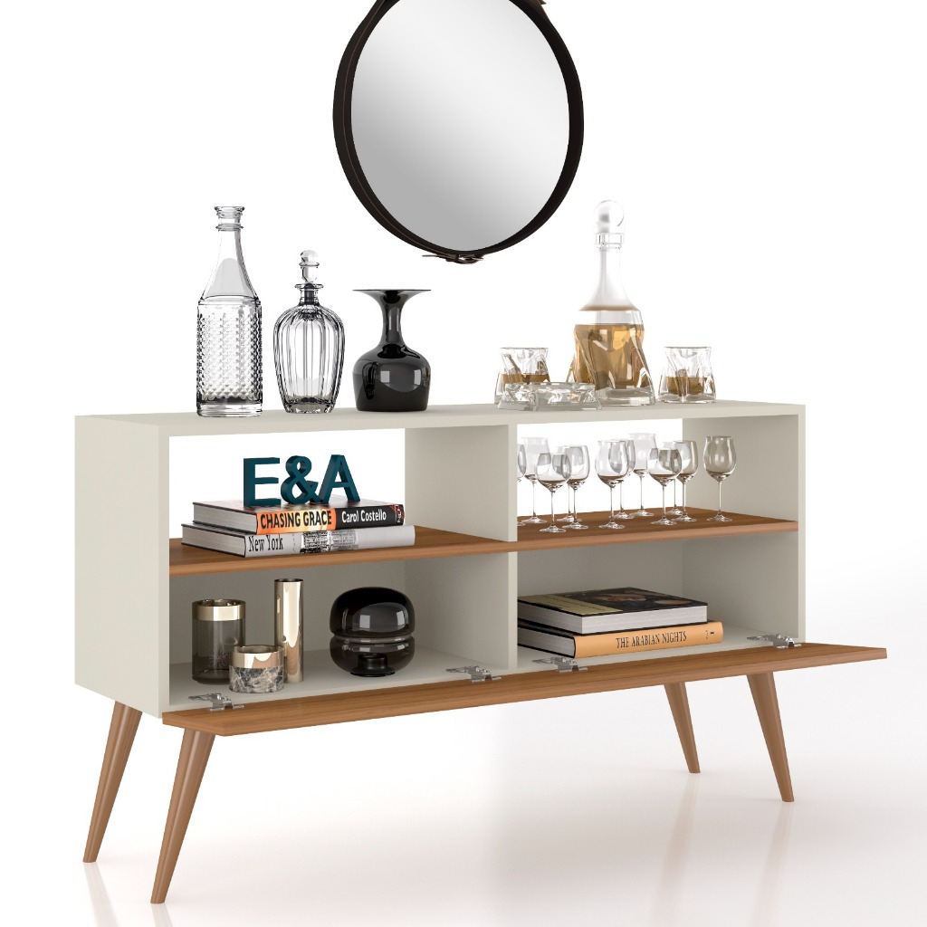 Aparador Buffet Multiuso Moderno Rack Sala Cozinha Star E&A - Cores