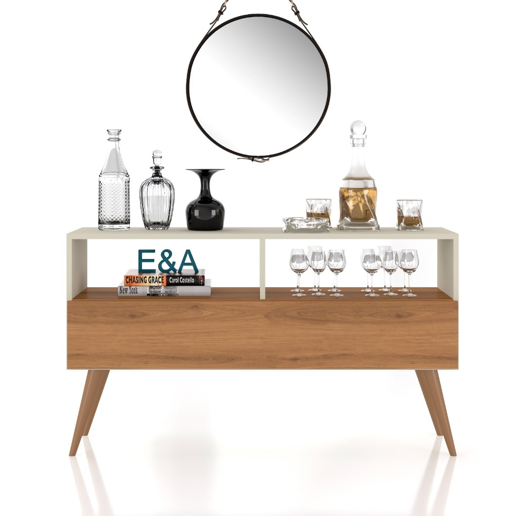 Aparador Buffet Multiuso Moderno Rack Sala Cozinha Star E&A - Cores