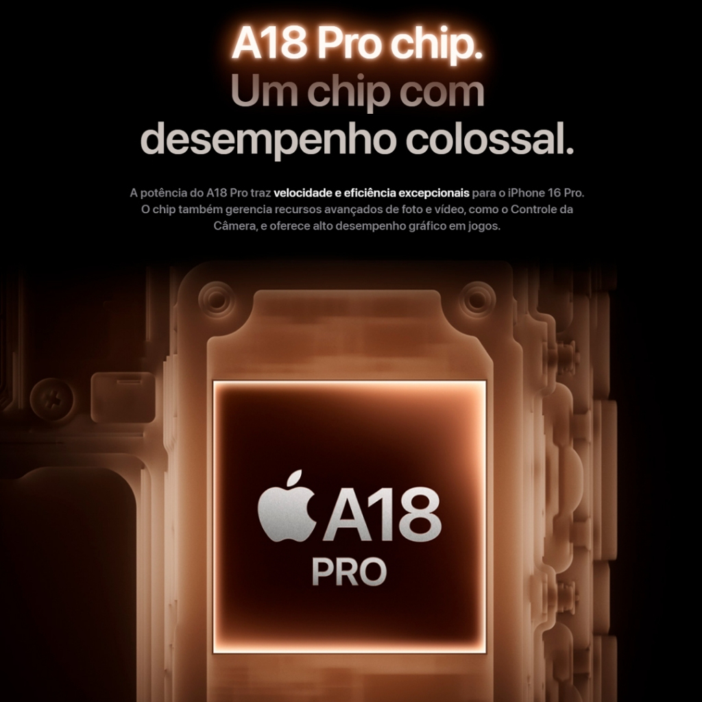 Celular iPhone 16 Pro Max 512gb 5g Dual E-sim Lacrado Original 1 Ano de Garantia Apple