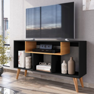 Rack Bancada Sala Aparador Com Pes Retro Zaarah - Várias Cores