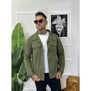 Jaqueta Jeans Masculina 100% Algodão