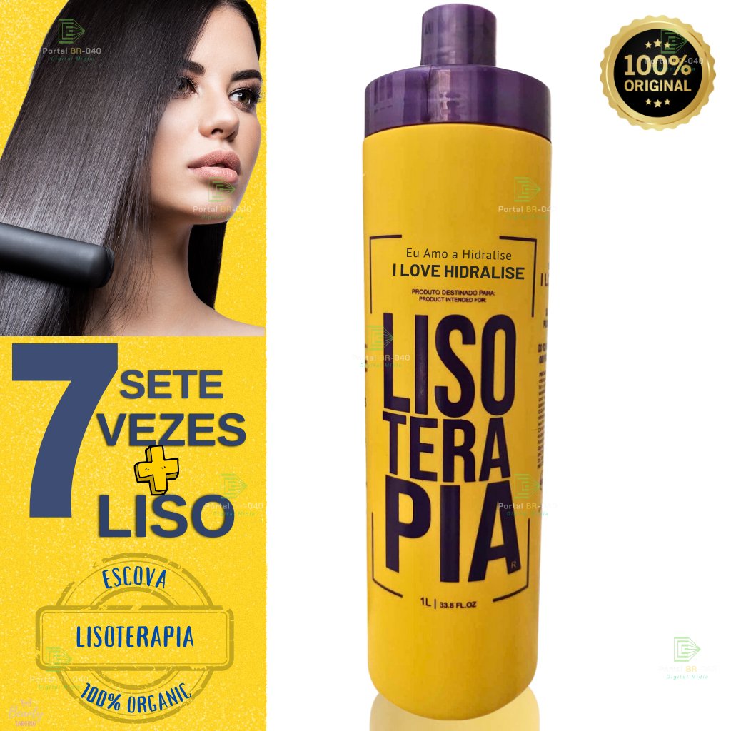 Progressiva Orgânica Sem Formol Lisoterapia - Hidralise 1L - Liso Extremo